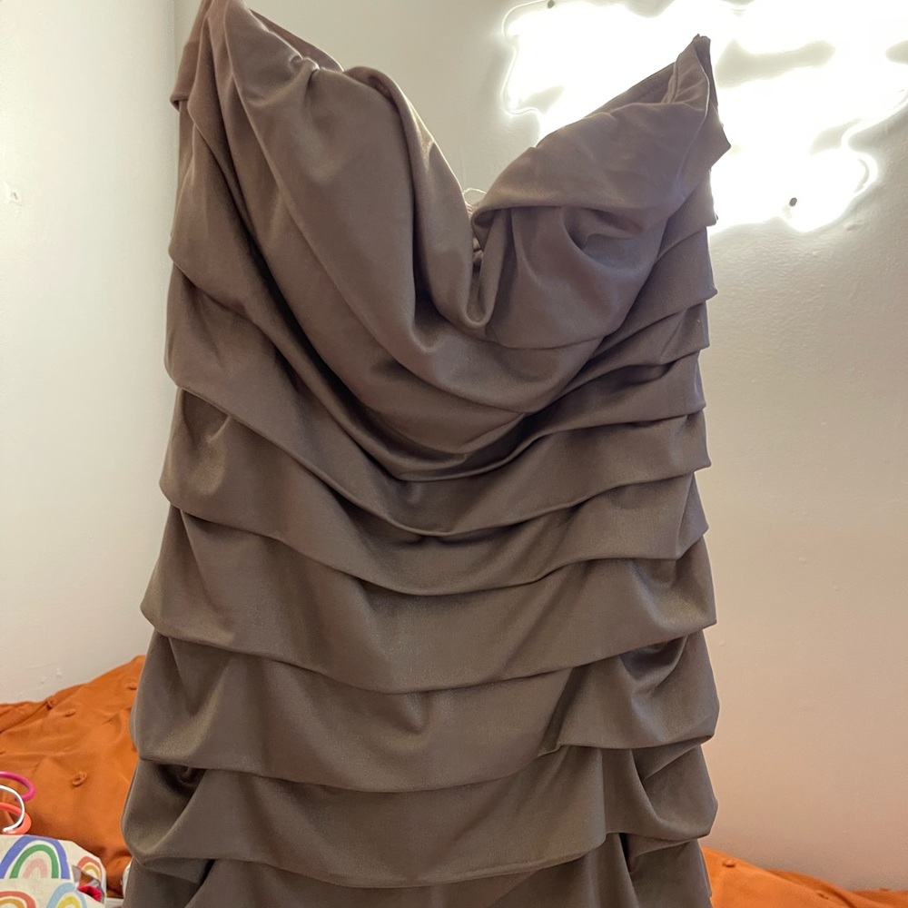 Gold Short Formal Dress , perfect for homecoming